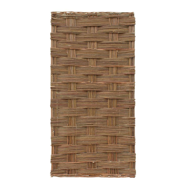 MGP 6 ft. x 3 ft. Brown Willow Braided Fence Panel