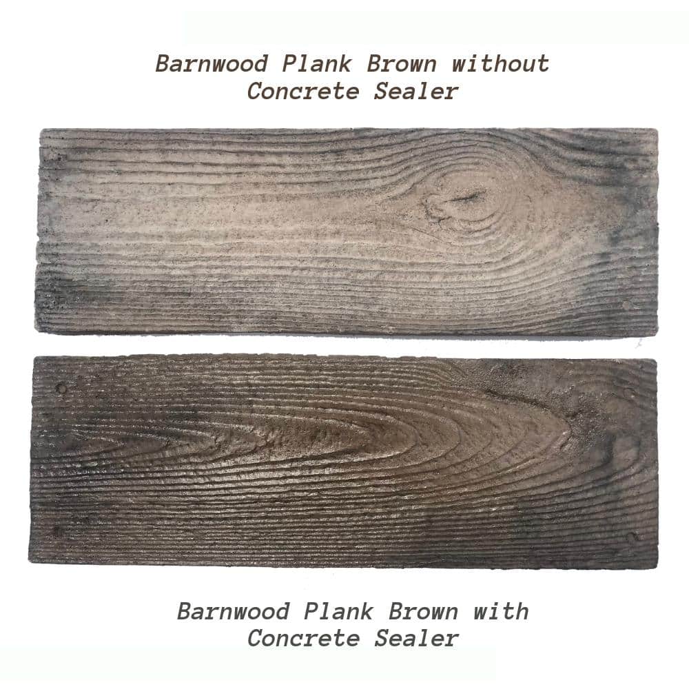 Natural Concrete Products Co 75 sq. ft. Barnwood Plank Patio-On-A-Pallet Paver Set in Brown