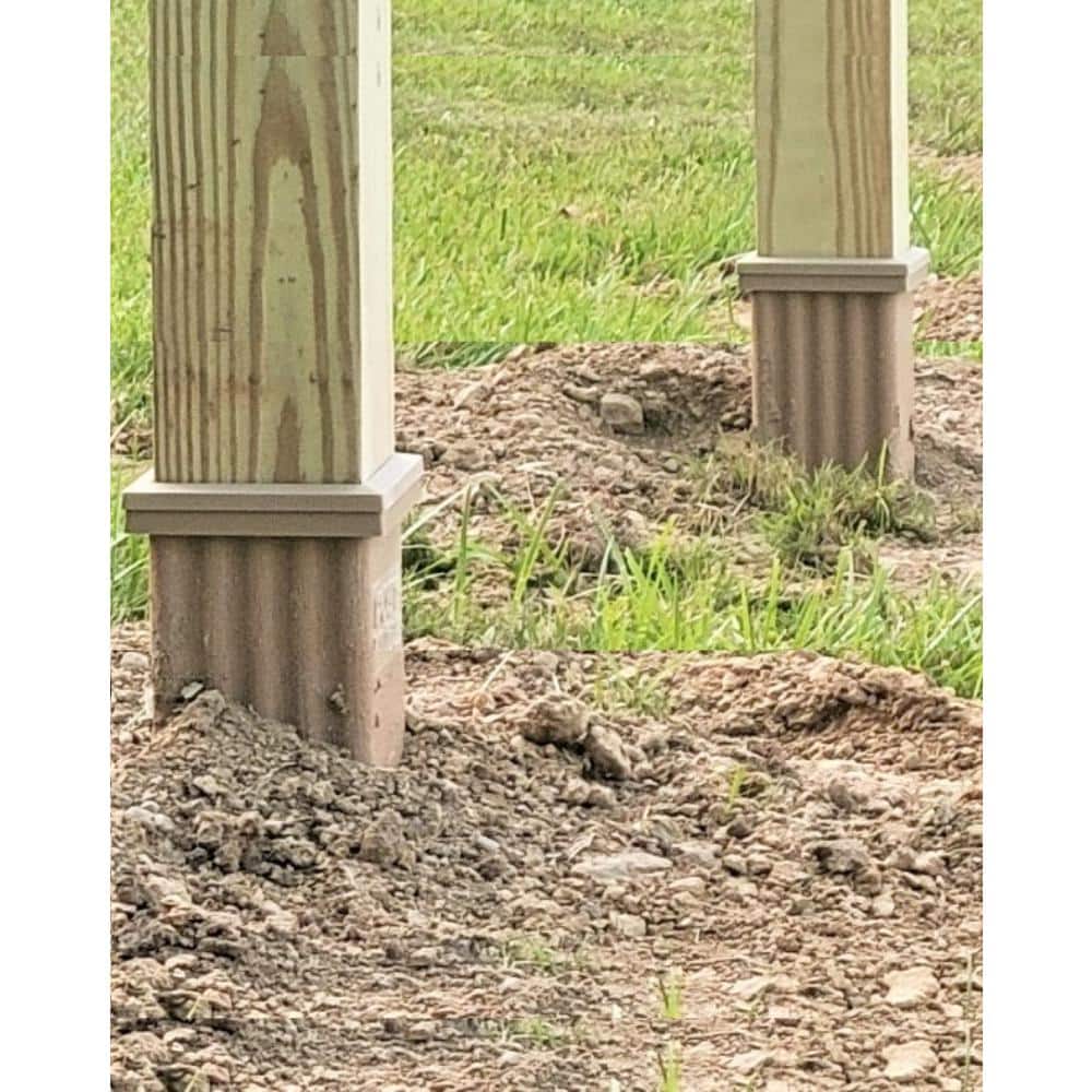 Post Protector 4 in. x 4 in. PVC Finish and Sealing Cap