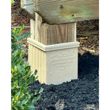 Post Protector 6 in. x 6 in. PVC Finish and Sealing Cap
