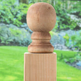ProWood 4 in. x 4 in. Wood Colonial Ball Post Top Finial (6-Pack)