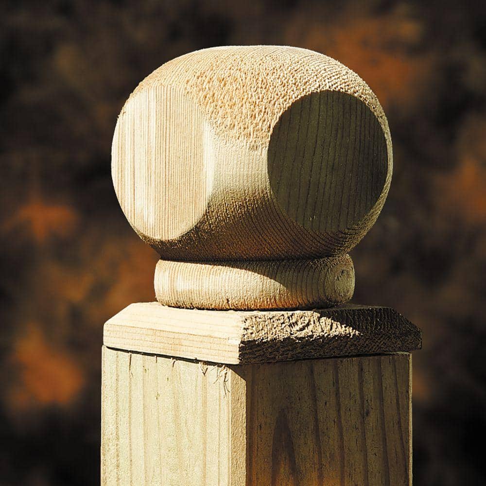 ProWood 4 in. x 4 in. Contemporary Wood Post Cap Finial (6-Pack)