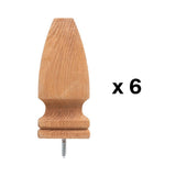 ProWood 4 in. x 4 in. Gothic Wood Post Cap Finial (6-Pack)