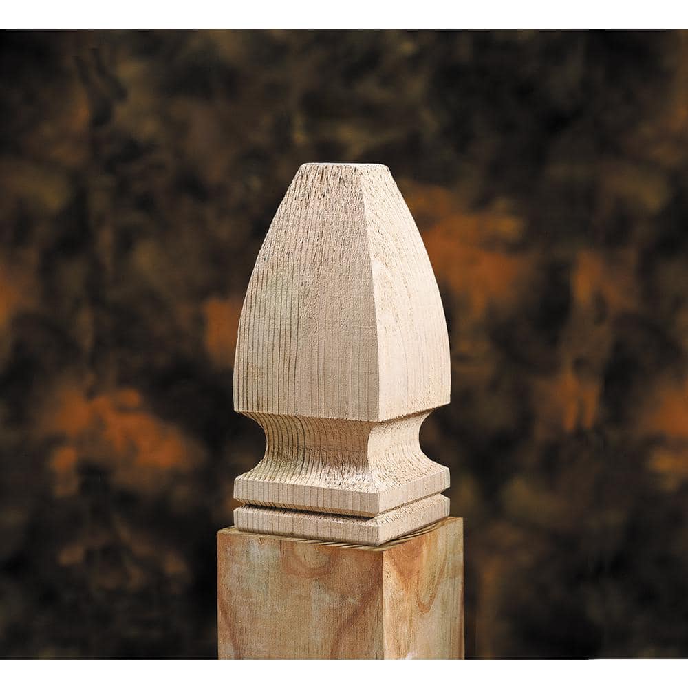 ProWood 4 in. x 4 in. Gothic Wood Post Cap Finial (6-Pack)