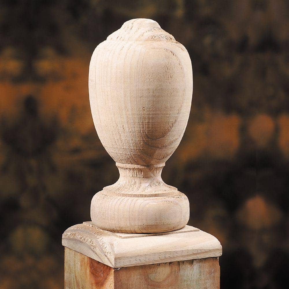 ProWood 4 in. x 4 in. Traditional Wood Post Cap Finial (6-Pack)