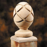 ProWood 4 in. x 4 in. Pineapple Wood Post Cap Finial (6-Pack)