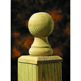 ProWood 4 in. x 4 in. Pressure-Treated Cedar-Tone Pine Ball Top Finial (6-Pack)