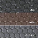 Rubber-Cal Coin Grip 4 ft. x 35 ft. Brown Commercial Grade PVC Flooring