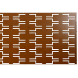 Sudzendf Outdoor and Indoor Freestanding Decorative Privacy Screen Metal Privacy Screen, Fence Panels in Brown