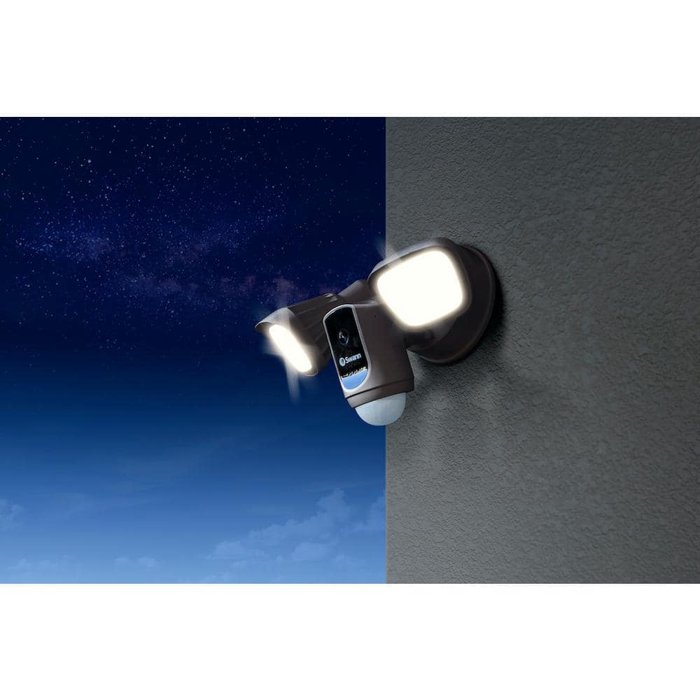 Swann Wired Outdoor Bronze WiFi IP 1080P Surveillance Home Security Camera with True Detect PIR Sensor