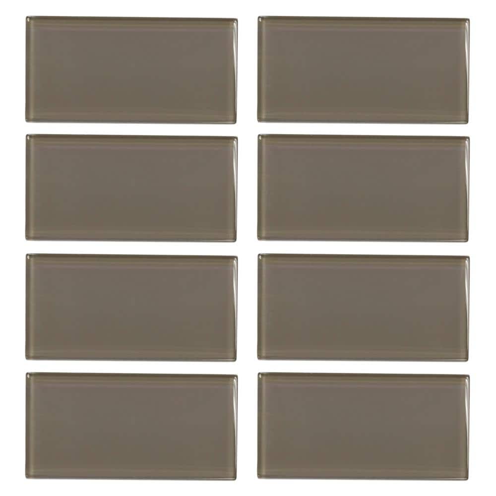 Jeffrey Court Fieldstone Gloss Browns/Tans 3 in. x 6 in. Glass Wall Tile (1 sq. ft. / Pack)