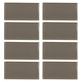 Jeffrey Court Fieldstone Gloss Browns/Tans 3 in. x 6 in. Glass Wall Tile (1 sq. ft. / Pack)