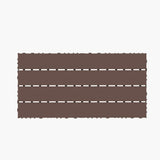 Tidoin Outdoor 2 ft. x 1 ft. Composite Deck Tile in Brown(24 Per Box)
