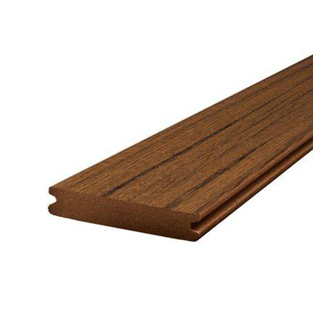 Trex Transcend Spiced Rum Grooved Edge Composite Deck Board