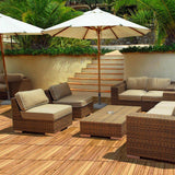WELLFOR 1 ft. x 1 ft. Acacia Wood Deck Tile in Brown (27-Piece Per Box)