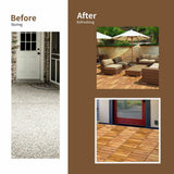 WELLFOR 1 ft. x 1 ft. Acacia Wood Deck Tile in Brown (27-Piece Per Box)