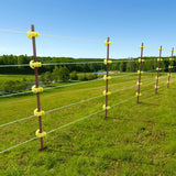 YARDGARD 2 in. x 2 in. x 4 ft. Galvanized Steel Red Electric Fence Post