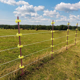 YARDGARD 2 in. x 2 in. x 4 ft. Galvanized Steel Red Electric Fence Post