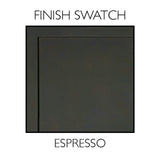 Design House Ventura 36 in. W x 30 in. H x 6 in. D Framed Tri-View Surface-Mount Bathroom Medicine Cabinet in Espresso