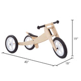 Lil Rider 3-in-1 Wooden Convertible Glide Bike