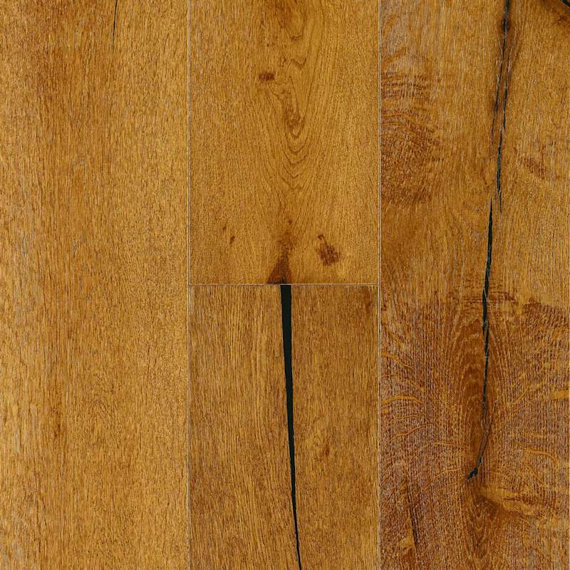 Bruce Piece of Nature Silver 7.28 in. Wide Wire Brushed Engineered White Oak Hardwood Flooring, Low Gloss, 7‑Ply – 32.68 sq. ft. per Carton (Toffee Kiss)