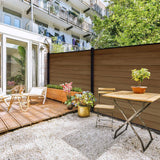 CREATIVE SURFACES Composite Fence Series 0.81 in. x 0.98 in. x 6 ft. Black Aluminum Top Bottom Fence Rail