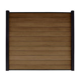 CREATIVE SURFACES Composite Fence Series 0.81 in. x 0.98 in. x 6 ft. Black Aluminum Top Bottom Fence Rail