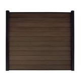 CREATIVE SURFACES Composite Fence Series 0.81 in. x 0.98 in. x 6 ft. Black Aluminum Top Bottom Fence Rail