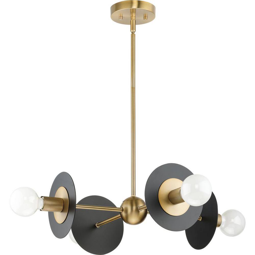 Progress Lighting Trimble 4-Light Brushed Bronze Linear Chandelier