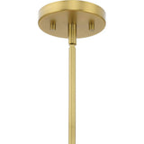 Progress Lighting Cornett 44.12 in. 6-Light Brushed Gold Mid-Century Modern Chandelier for Dining Rooms, Great Rooms, Bedrooms