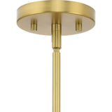 Progress Lighting Cornett 44.12 in. 6-Light Brushed Gold Mid-Century Modern Chandelier for Dining Rooms, Great Rooms, Bedrooms