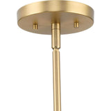 Progress Lighting Nombridge Collection 24 in. 4-Light Brushed Gold Chandelier for Breakfast Nook, Living Room and Great Room