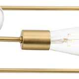 Progress Lighting Nombridge Collection 24 in. 4-Light Brushed Gold Chandelier for Breakfast Nook, Living Room and Great Room