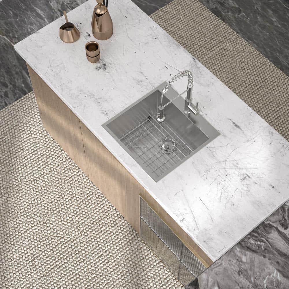 Logmey 22-inch Drop-In Stainless Steel Laundry Utility Sink