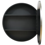 Glacier Bay 23.6 in. W x 23.6 in. H Round Brushed Nickel Medicine Cabinet with Mirror