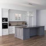 Hunter Laurel Ridge 6 Light Brushed Nickel Linear Chandelier Kitchen Light
