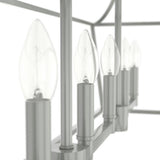 Hunter Laurel Ridge 6 Light Brushed Nickel Linear Chandelier Kitchen Light