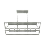 Hunter Laurel Ridge 6 Light Brushed Nickel Linear Chandelier Kitchen Light