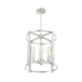 Hunter Astwood 4 Light Brushed Nickel Branch Chandelier Dining Room Light