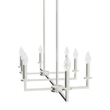 Hunter Bearden 8-Light Brushed Nickel Candlestick Chandelier