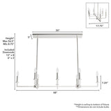 Hunter Bearden 8-Light Brushed Nickel Candlestick Chandelier
