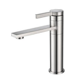 Lukvuzo Brushed Nickel Single Handle Bathroom Sink Faucet