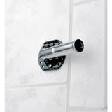 Moen 60 in. Curved Shower Rod with Pivoting Flanges in Brushed Nickel