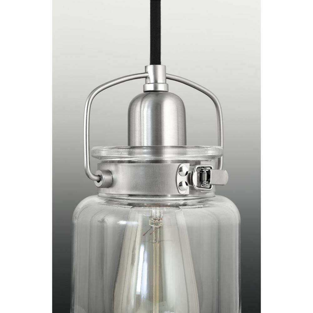 Progress Lighting Calhoun Collection 5-Light Brushed Nickel Chandelier with Shade
