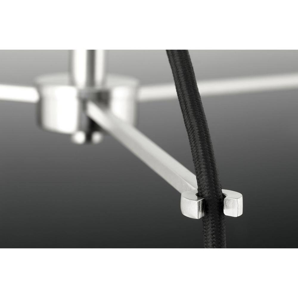 Progress Lighting Calhoun Collection 5-Light Brushed Nickel Chandelier with Shade