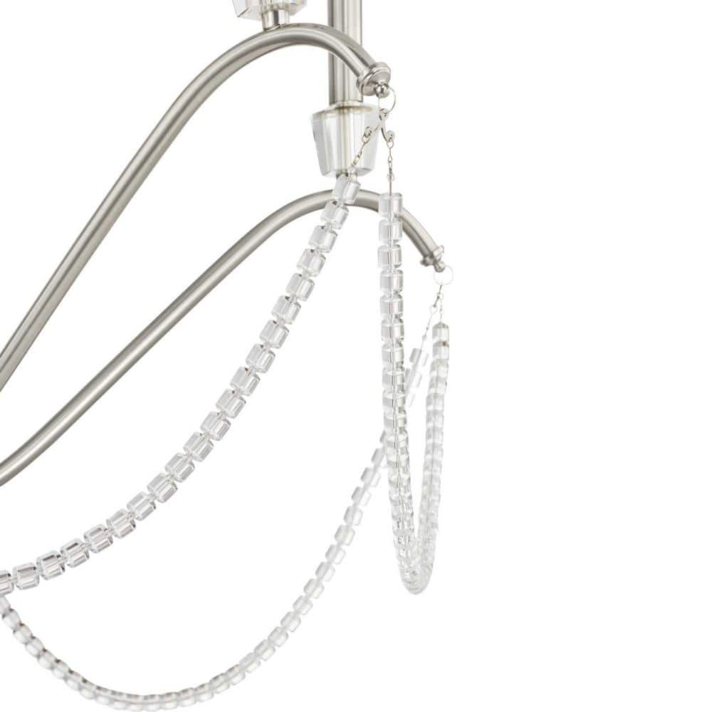 Progress Lighting Stratham 9-Light Brushed Nickel Chandelier