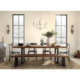 Progress Lighting Leyden 5-Light Brushed Nickel Farmhouse Chandelier Light