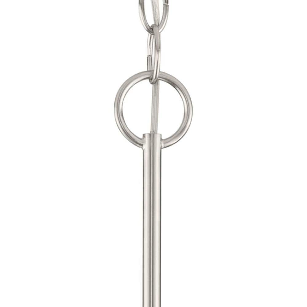 Progress Lighting Leyden 5-Light Brushed Nickel Farmhouse Chandelier Light