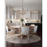 Progress Lighting Leyden 5-Light Brushed Nickel Farmhouse Chandelier Light