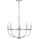 Progress Lighting Camperdown 5-Light Brushed Nickel Chandelier